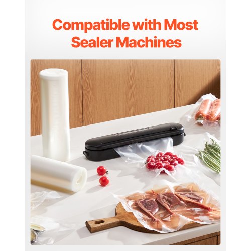 Vacuum Sealer Bags 2 Rolls 11 In x 50 Ft NonBPA Food Grade Seal A Meal