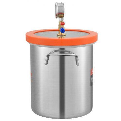 5 Gallon Vacuum Chamber Upgraded Tempered Glass Lid Vacuum Degassing