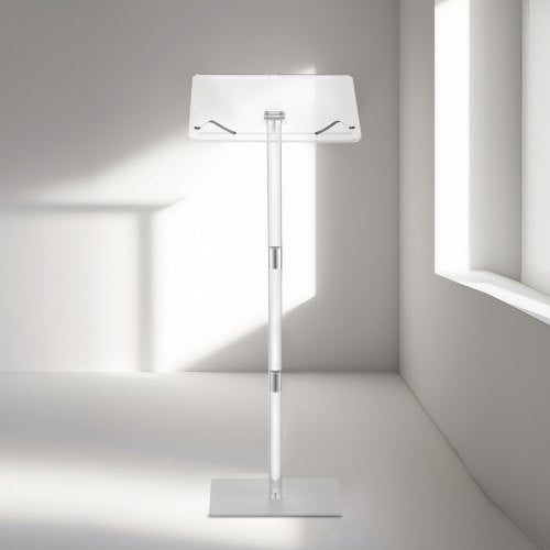 Podium Stand 43Inch Acrylic Lectern Portable Laptop Desk with Wide