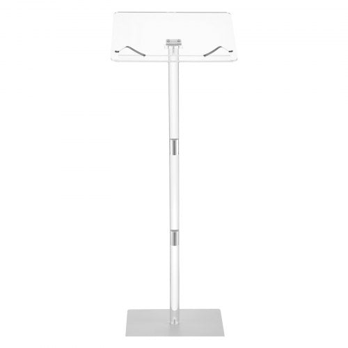 Podium Stand 43Inch Acrylic Lectern Portable Laptop Desk with Wide