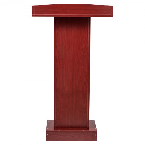Podium Stand 41Inch Wooden Lectern Laptop Desk with Wide Reading Surface