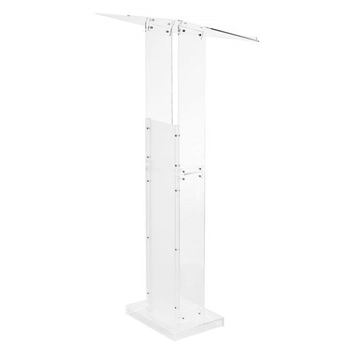 Podium Stand 50Inch Acrylic Lectern Portable Laptop Desk with Wide