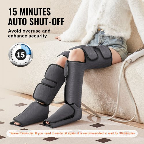 Full Leg Massager Air Compression Leg Massager for Foot Calf Thigh Knee 3