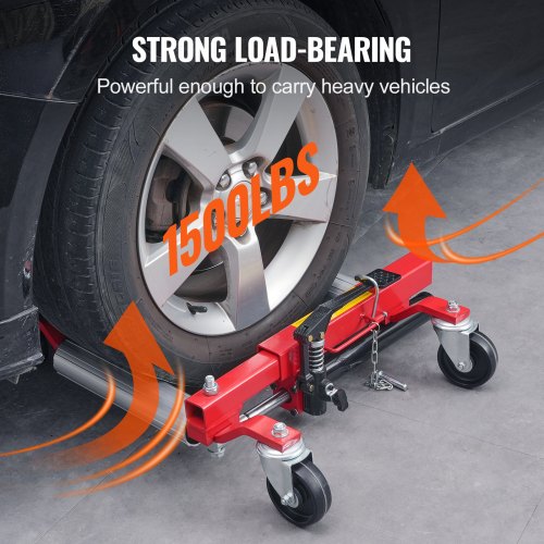 Wheel Dolly Max Capacity 1500 Lbs Car Dolly Car Jack Dolly Lifter with 360°