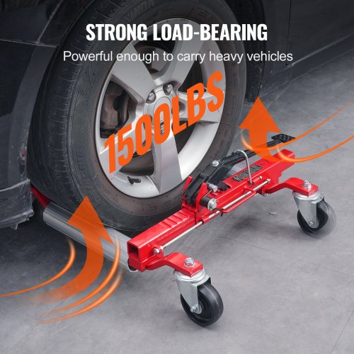 Wheel Dolly Max Capacity 1500 Lbs Car Dolly Car Jack Dolly Lifter with 360°