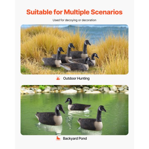 Canada Goose Decoys Outdoors Goose Decoy for Waterfowl Hunting Durable