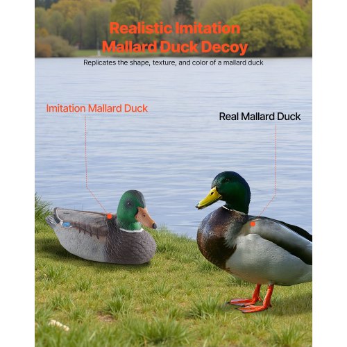 Duck Decoys Realistic Floating Duck Decoys Weight Forward Swim Plastic
