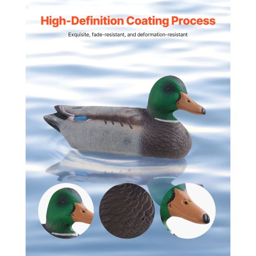 Duck Decoys Realistic Floating Duck Decoys Weight Forward Swim Plastic