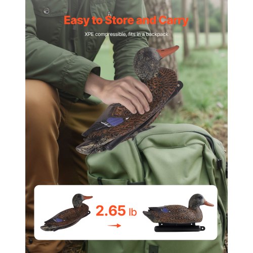 Duck Decoys Realistic Floating Duck Decoys Weight Forward Swim Plastic