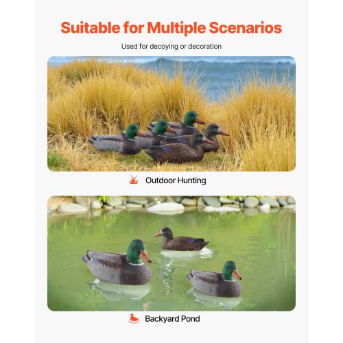 Duck Decoys Realistic Floating Duck Decoys Weight Forward Swim Plastic