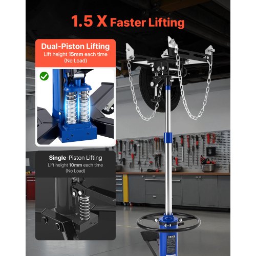 Hydraulic Transmission Jack 1322 lbs6 Ton Lifting Capacity Telescoping