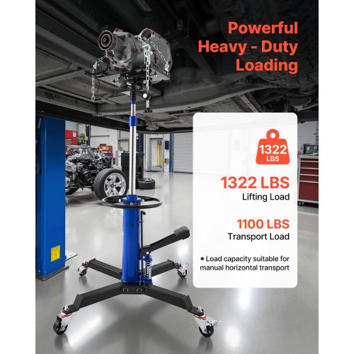 Hydraulic Transmission Jack 1322 lbs6 Ton Lifting Capacity Telescoping