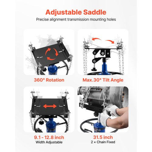 Hydraulic Transmission Jack 1322 lbs6 Ton Lifting Capacity Telescoping