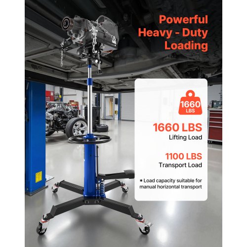 Hydraulic Transmission Jack 1660 lbs75 Ton Lifting Capacity