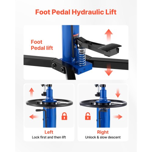 Hydraulic Transmission Jack 1660 lbs75 Ton Lifting Capacity