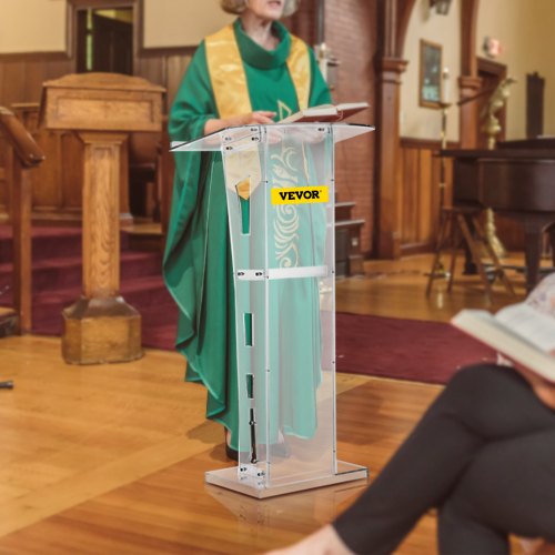 Acrylic Podium 45 Tall Plexiglass Podium 268x15 Table Acrylic Pulpits