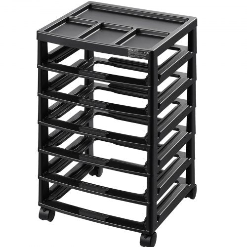 Scrapbook Rolling Storage Cart 6Tier Large Capacity with Organizer Top