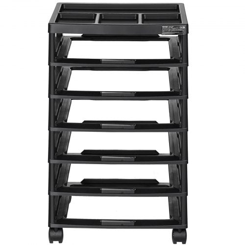 Scrapbook Rolling Storage Cart 6Tier Large Capacity with Organizer Top