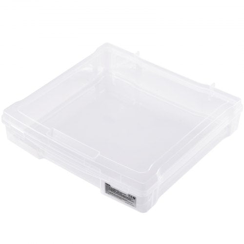 Scrapbook Paper Storage 4 Pack Stackable Plastic Board Game Boxes Clear