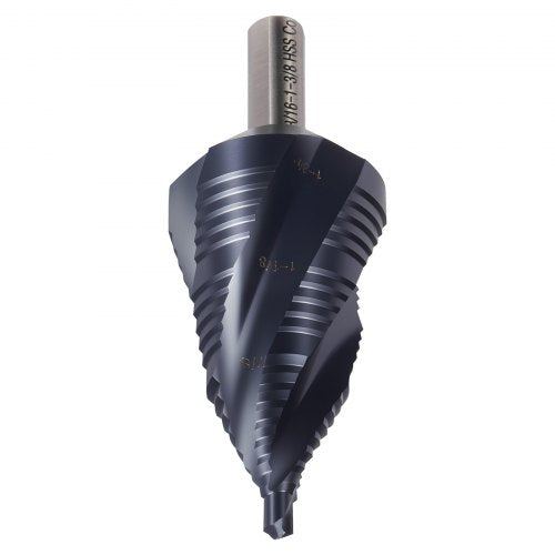 Step Drill Bit 316 to 138 inch 38 inch Triangular Shank TiAlN Coating