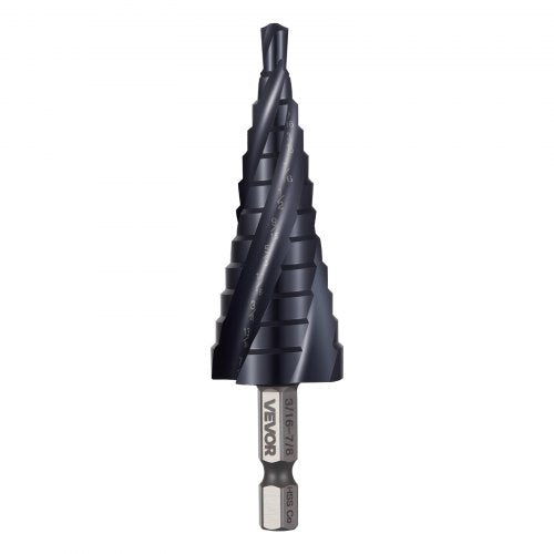 Step Drill Bit 316 to 78 inch 14 inch Hex Shank TiAlN Coating Cobalt