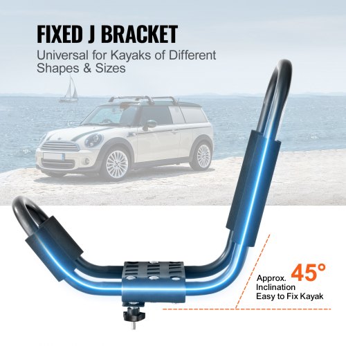 Kayak Roof Rack 1 Pair JBar Soft Roof Rack Top Mount Tie Down Carrier