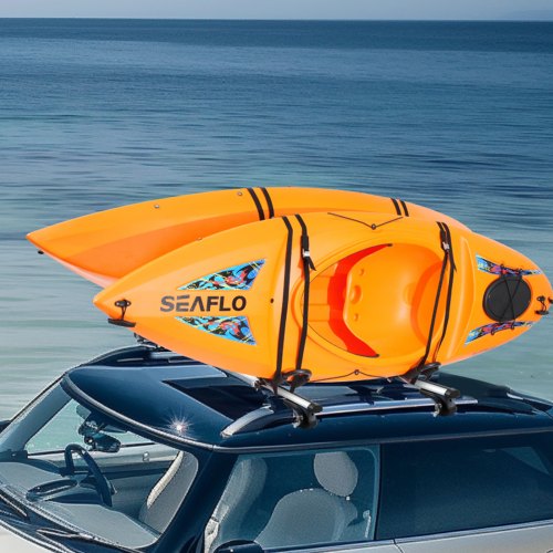 Kayak Roof Rack 2 Pairs JBar Soft Roof Rack Top Mount Tie Down Carrier
