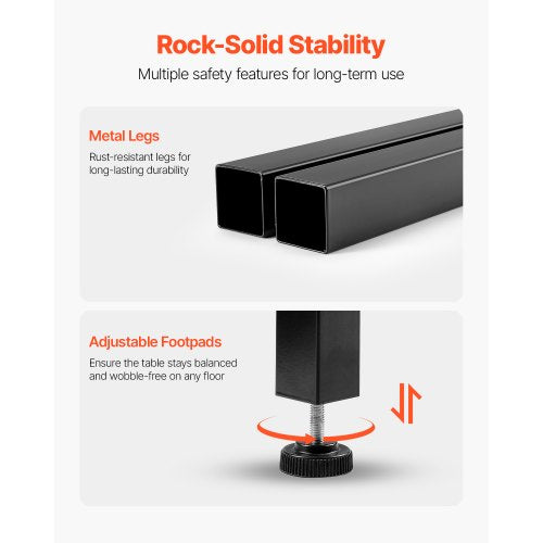 Bar Table Sturdy Metal Frame High Top Pub Table Small Kitchen Dining