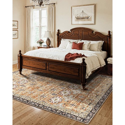 Area Rug 75 x 9.5 ft Large Washable Rug NonSlip and TearResistant Soft