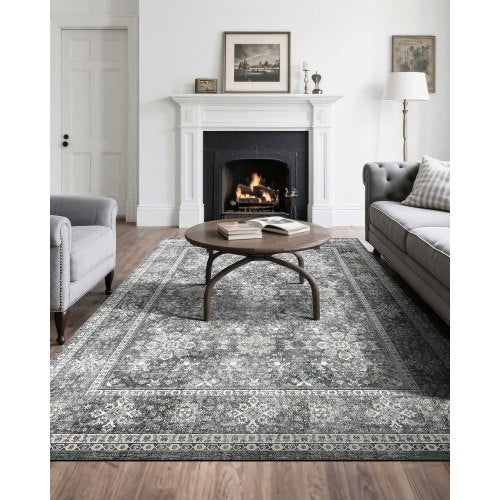 Area Rug 8 x 10 ft Large Washable Rug NonSlip and TearResistant Soft