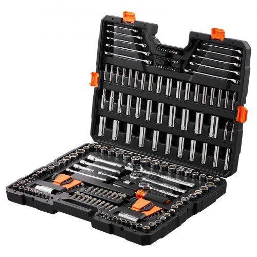 Mechanics Tool Set and Socket Set 14 38 12 Drive Deep and Standard
