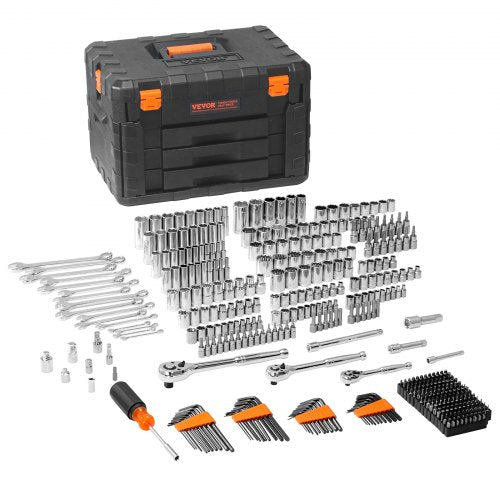Mechanics Tool Set and Socket Set 14 38 12 Drive Deep and Standard