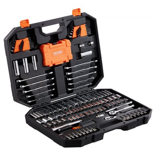 Mechanics Tool Set and Socket Set 14 and 38 Drive Deep and Standard