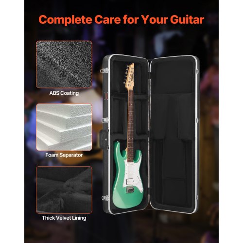 Electric Guitar Hard Case 4134 in Rectangular Guitar Hard Case With Lock