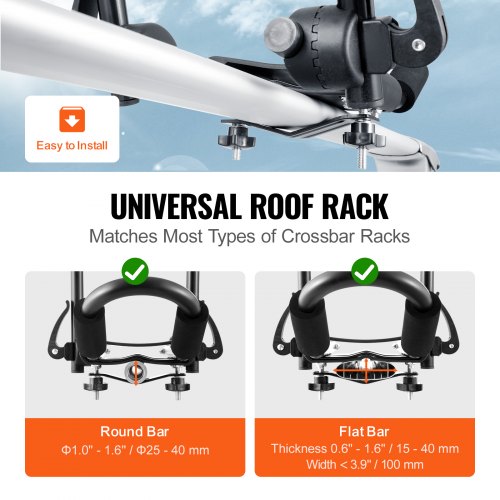Kayak Roof Rack 1 Pair JBar Soft Roof Rack Quick Folding Top Mount Tie