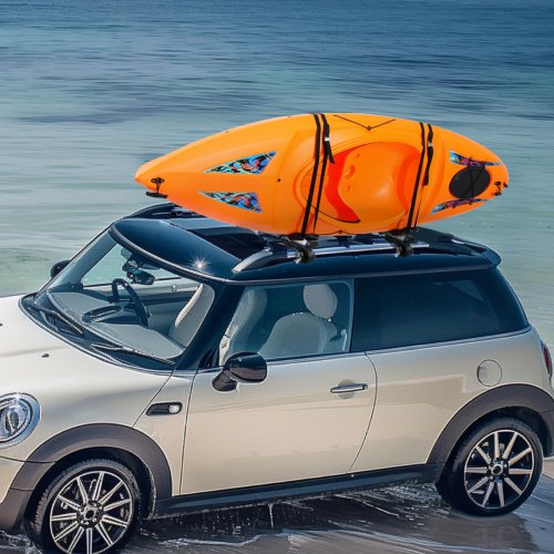 Kayak Roof Rack 1 Pair JBar Soft Roof Rack Quick Folding Top Mount Tie
