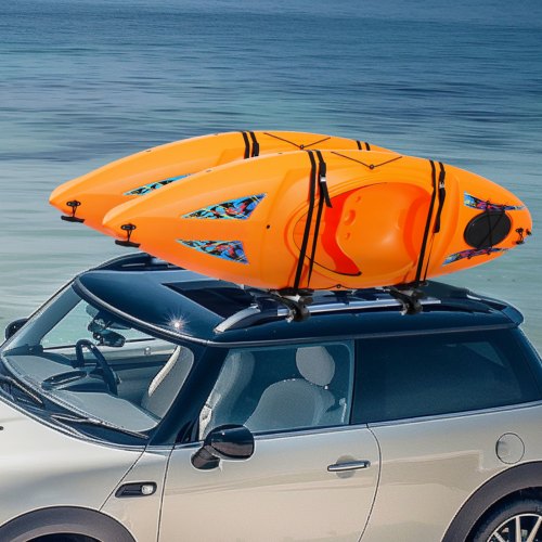 Kayak Roof Rack 2 Pairs JBar Soft Roof Rack Quick Folding Top Mount Tie