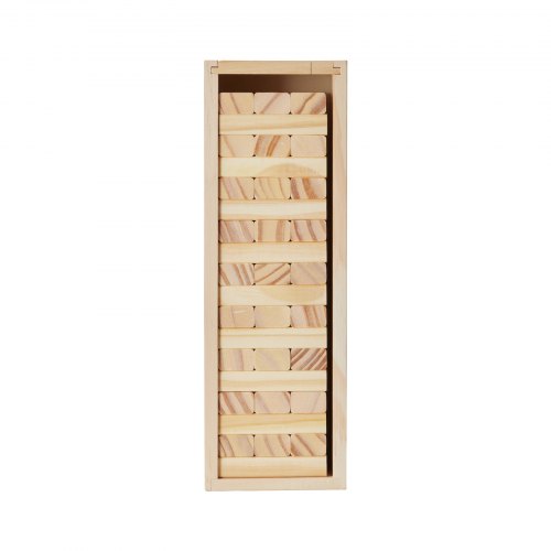 Tumbling Timber Toy 54 Blocks Tumble Tower Blocks Game Pine Wood Tumbling