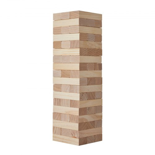 Tumbling Timber Toy 54 Blocks Large Tumble Tower Blocks Game Pine Wood