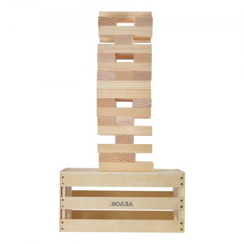 Tumbling Timber Toy 60 Blocks Giant Tumble Tower Blocks Game Pine Wood