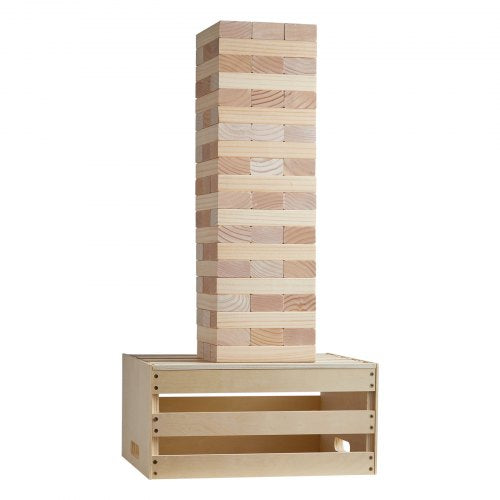 Tumbling Timber Toy 60 Blocks Giant Tumble Tower Blocks Game Pine Wood