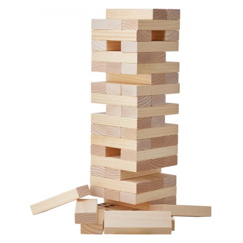 Tumbling Timber Toy 60 Blocks Giant Tumble Tower Blocks Game Pine Wood