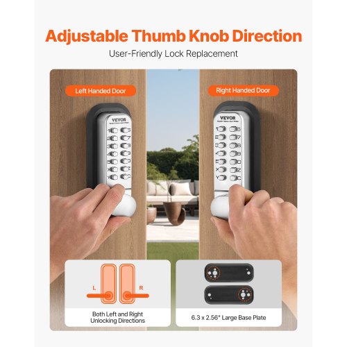 Mechanical Keyless Entry Door Lock 14 Key Mechanical Door Lock Mechanical