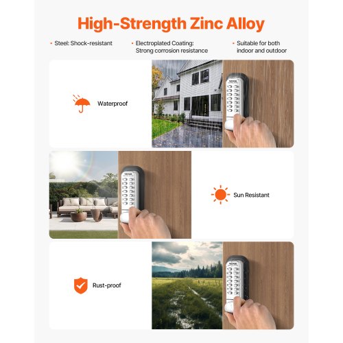 Mechanical Keyless Entry Door Lock 14 Key Mechanical Door Lock Mechanical