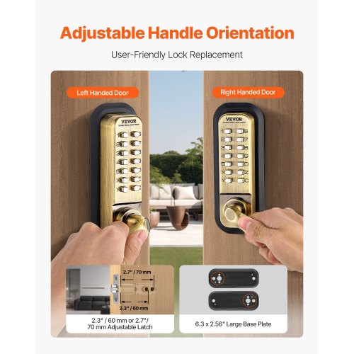 Mechanical Keyless Entry Door Lock 14 Key Mechanical Door Lock Mechanical