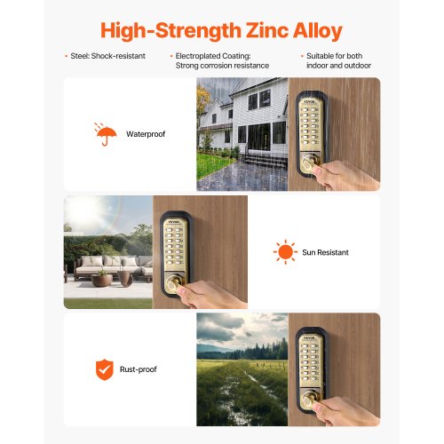 Mechanical Keyless Entry Door Lock 14 Key Mechanical Door Lock Mechanical