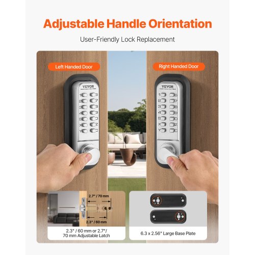 Mechanical Keyless Entry Door Lock 14 Key Mechanical Door Lock Mechanical