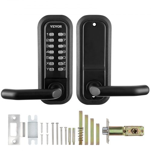 Mechanical Keyless Entry Door Lock 14 Digit Keypad Embedded Outdoor Gate