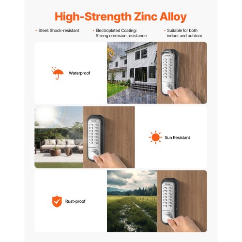 Mechanical Keyless Entry Door Lock 14 Key Mechanical Door Lock Mechanical
