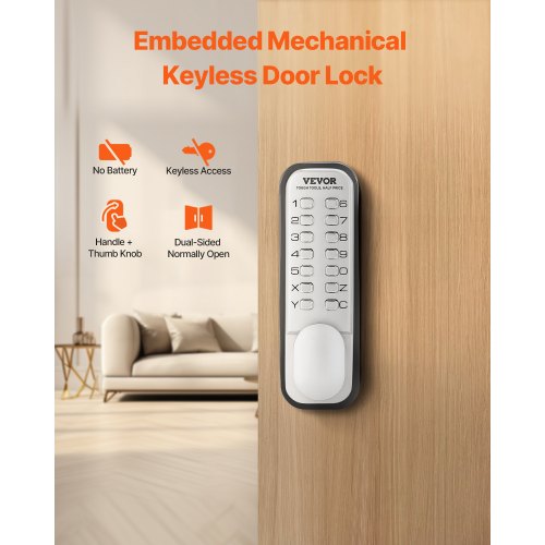 Mechanical Keyless Entry Door Lock 14 Key Mechanical Door Lock Mechanical